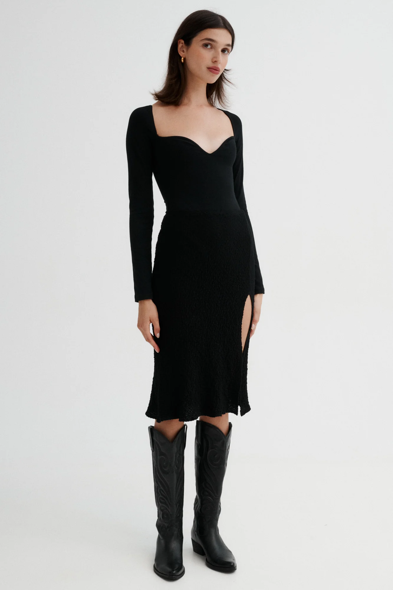 Body z bawełny organicznej / 01 / 21 / onyx black - Image 4
