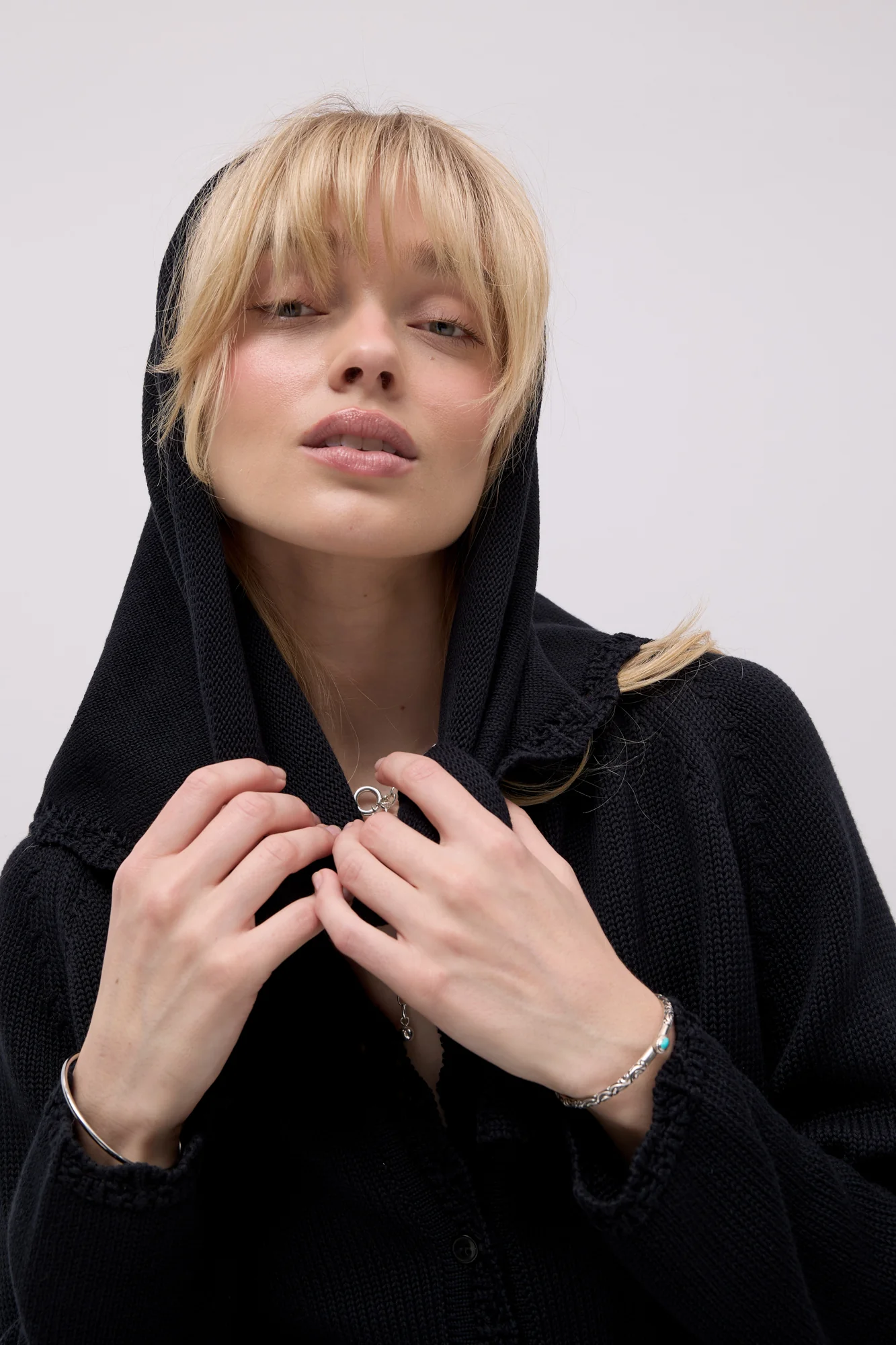 Chusta z bawełny organicznej / 21 / 18 / onyx black