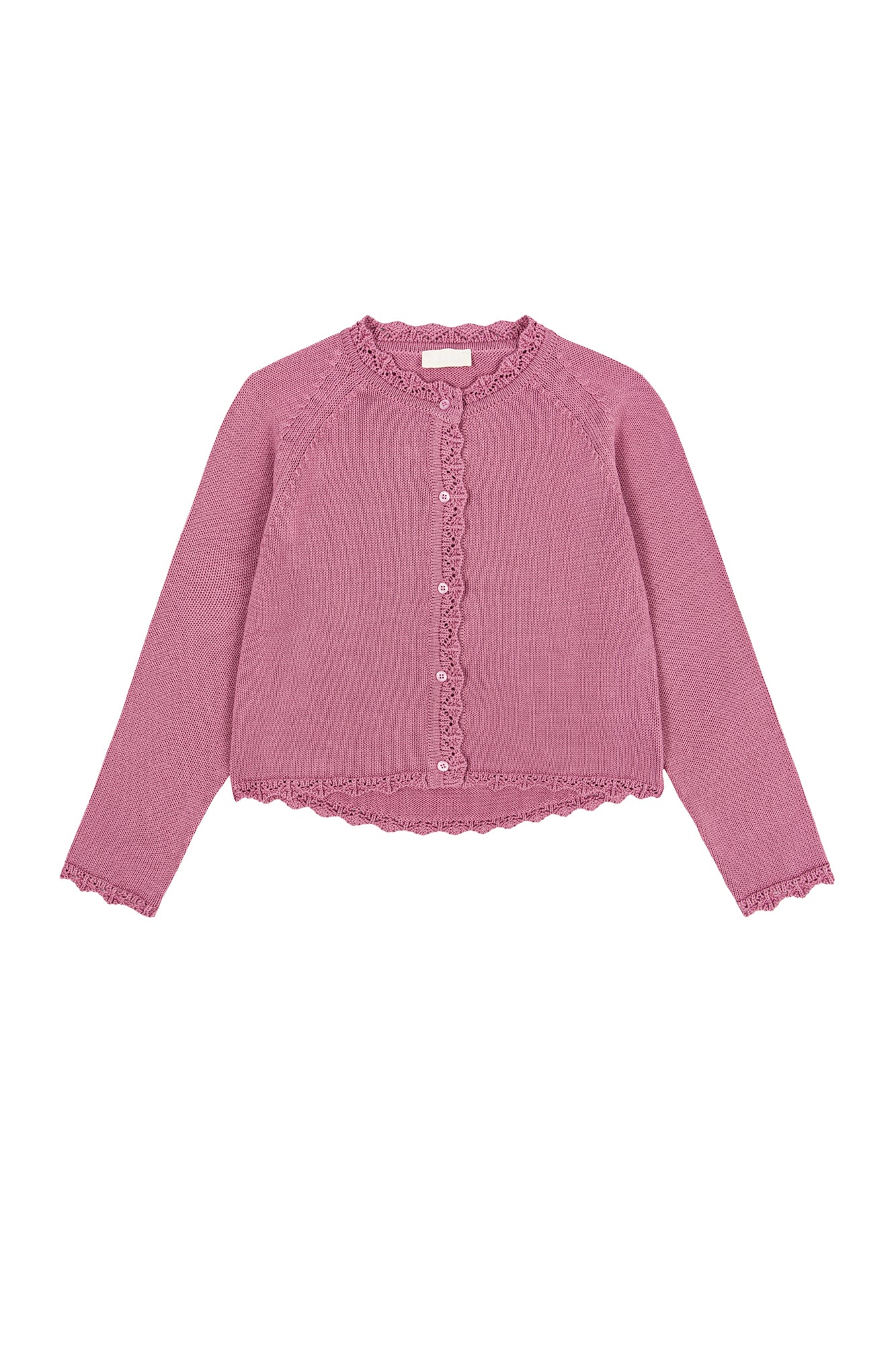 Kardigan z bawełny organicznej / 16 / 18 / mauve pink - Image 7