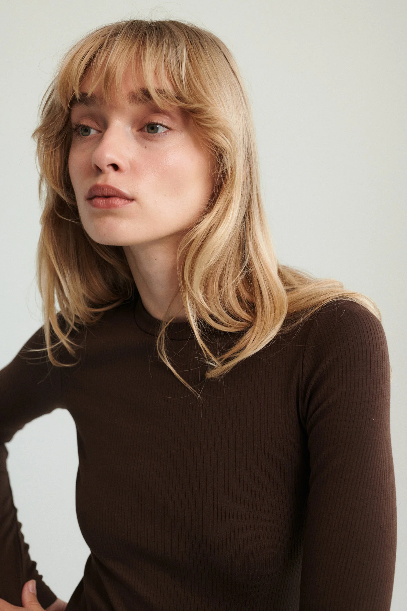 Longsleeve z bawełny organicznej / 14 / 23 / dark chocolate - Image 7
