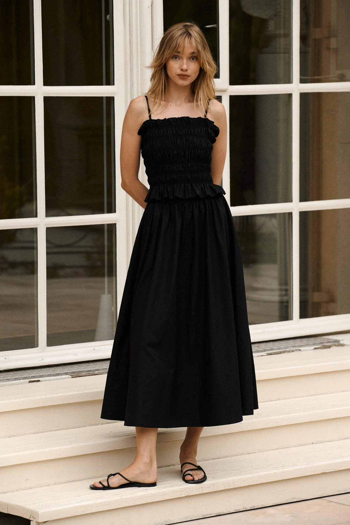 Spódnica z bawełny organicznej / 07 / 11 / onyx black - Image 4