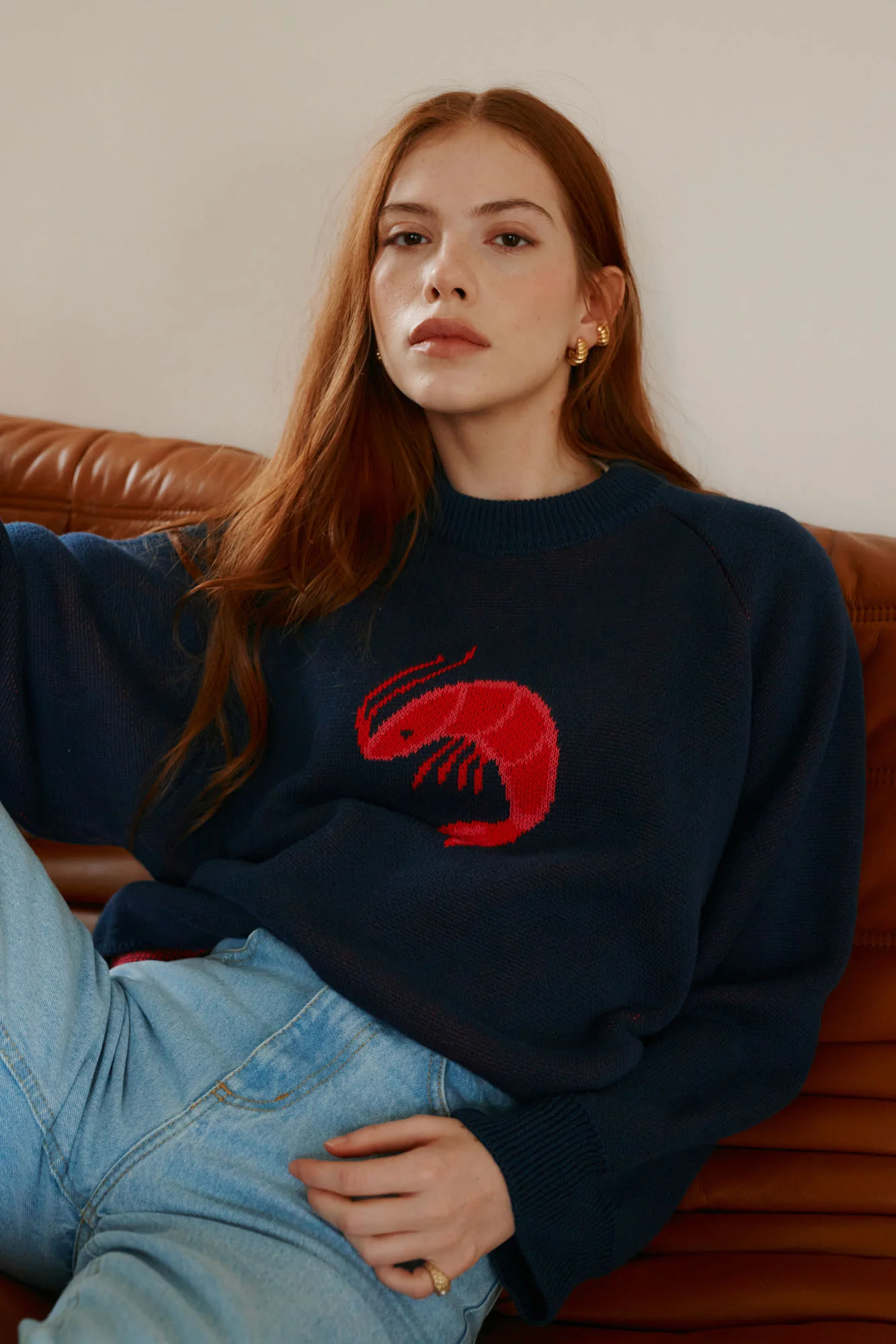 Sweter z bawełny organicznej / 16 / 17 / pacific blue - Image 3