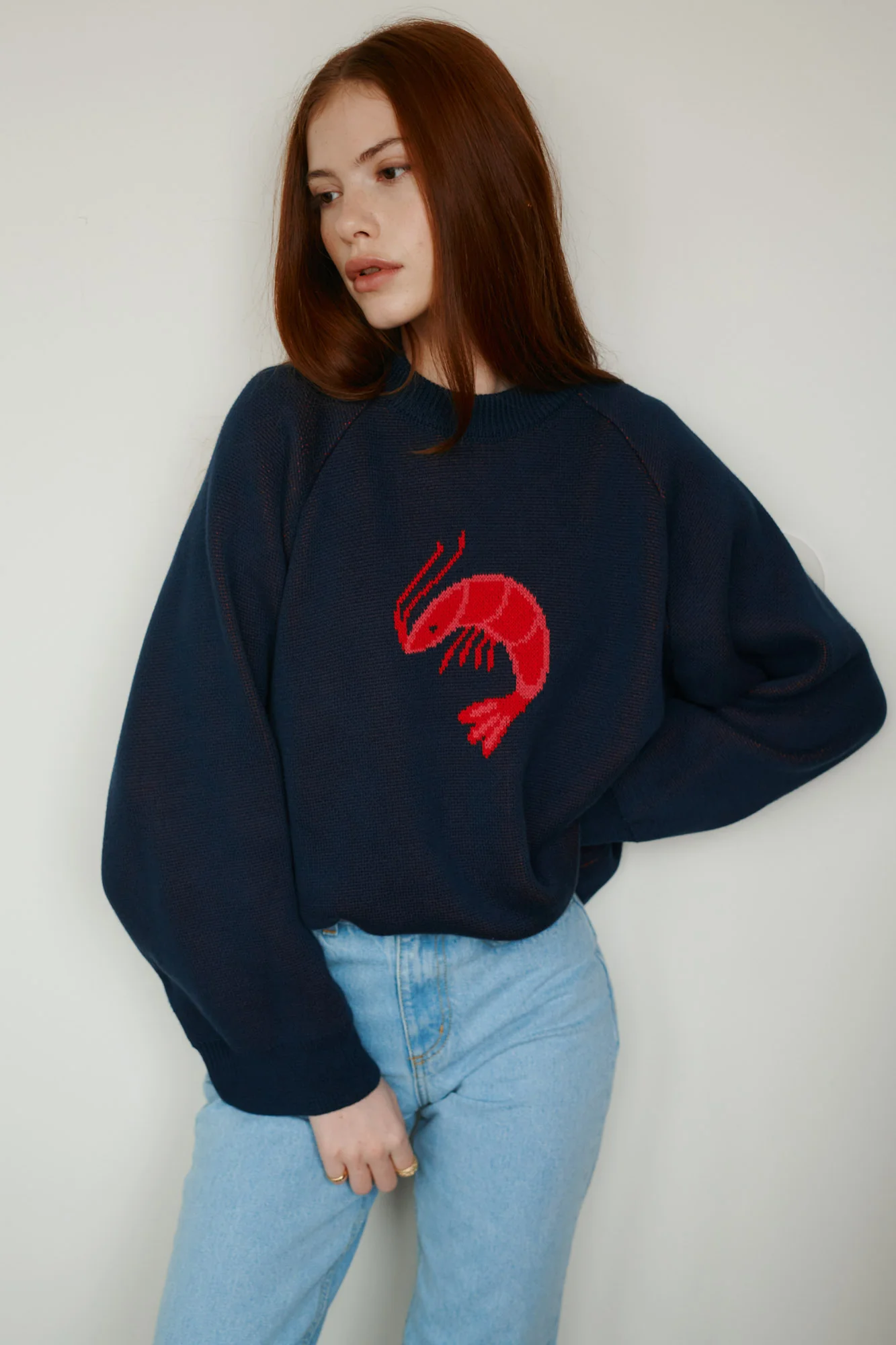 Sweter z bawełny organicznej / 16 / 17 / pacific blue - Image 6